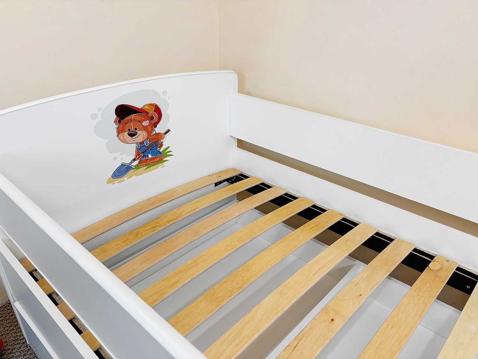 Ліжко “Кіндер Кул” 80×170|Матрац у подарунок|Безпечне ДСП РОЗПРОДАЖ