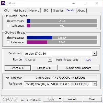 CPU Intel® Core™ i7-9700K, 8 cores, 12Mb Cache, até 4.9GHz