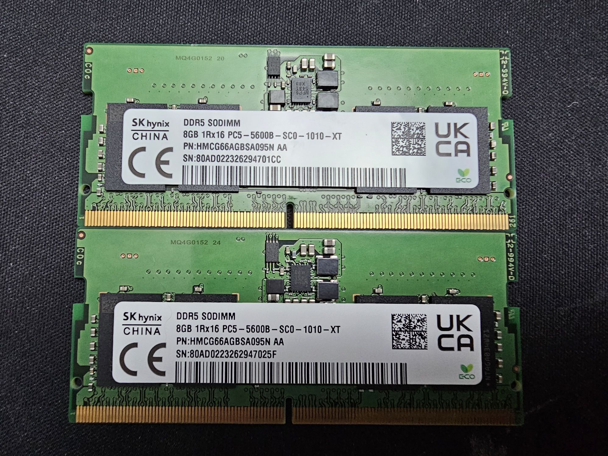 Pamięć ram HYNIX DDR5 4800MHz 16GB (2x8Gb) SO-DIMM