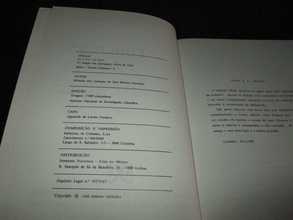Livro Filoctetes Sófocles Sófocles Textos Clássicos 4