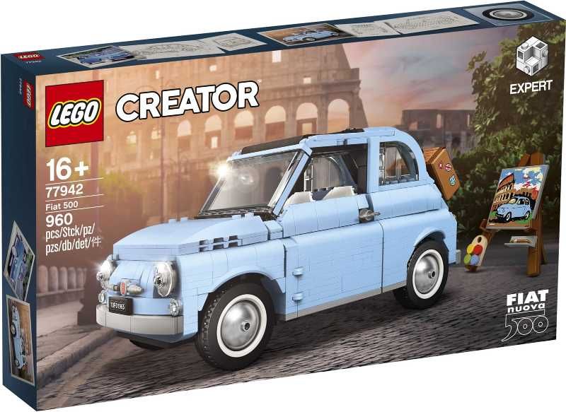 Nowe Lego 77942 - niebieski fiat 500 {Light Blue Edition}