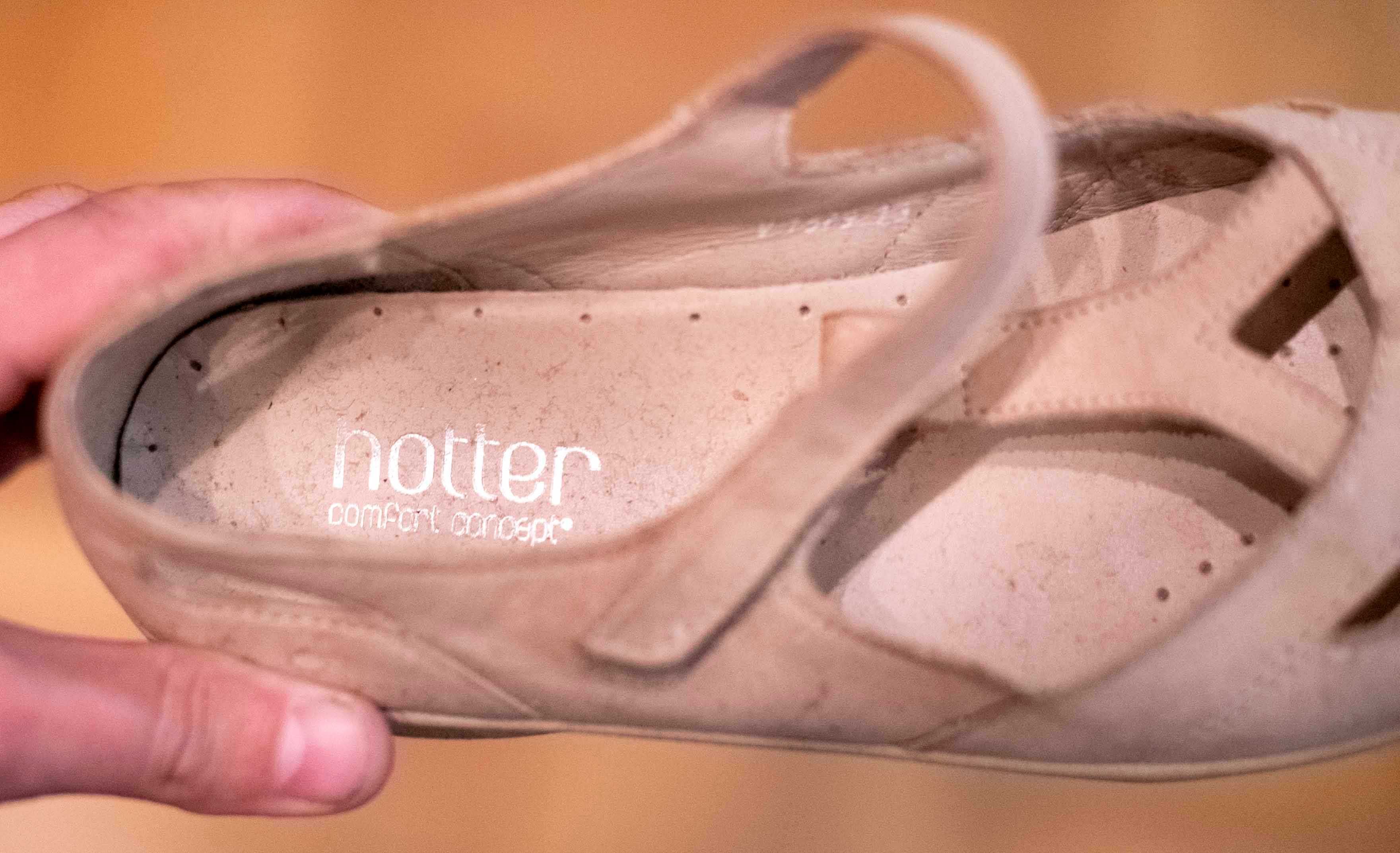 Buty Hotter Nutmeg Soft Beige Nubuck UK 4 EUR 37 Pumps Mary Jane