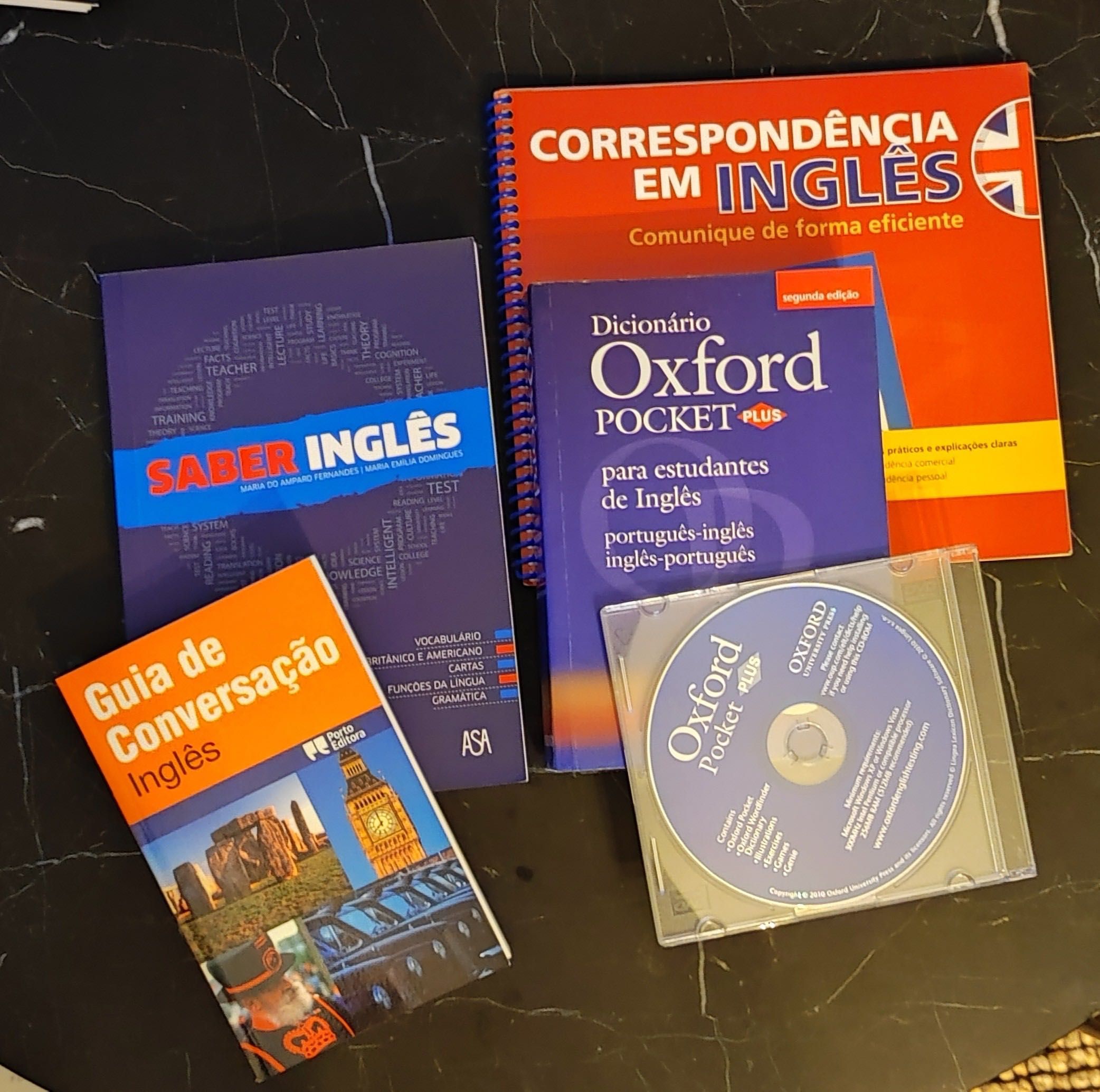 Pack de 4 livros - Aprender Inglês