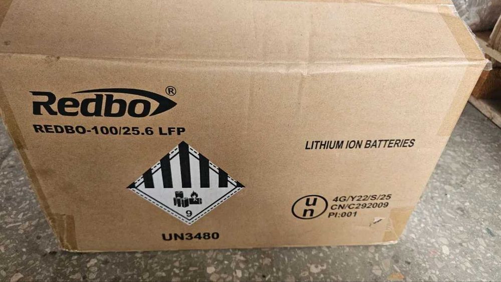 Акумулятор LiFePO₄ REDBO-QGL-B-C 25.6V 100Ah, новий. Самовивіз Дніпро