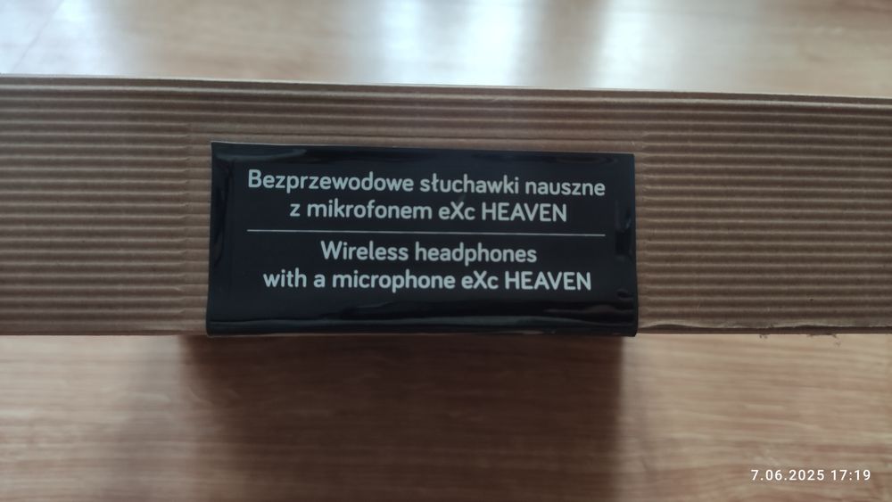 Bezprzewodowe słuchawki z mikrofonem eXc
