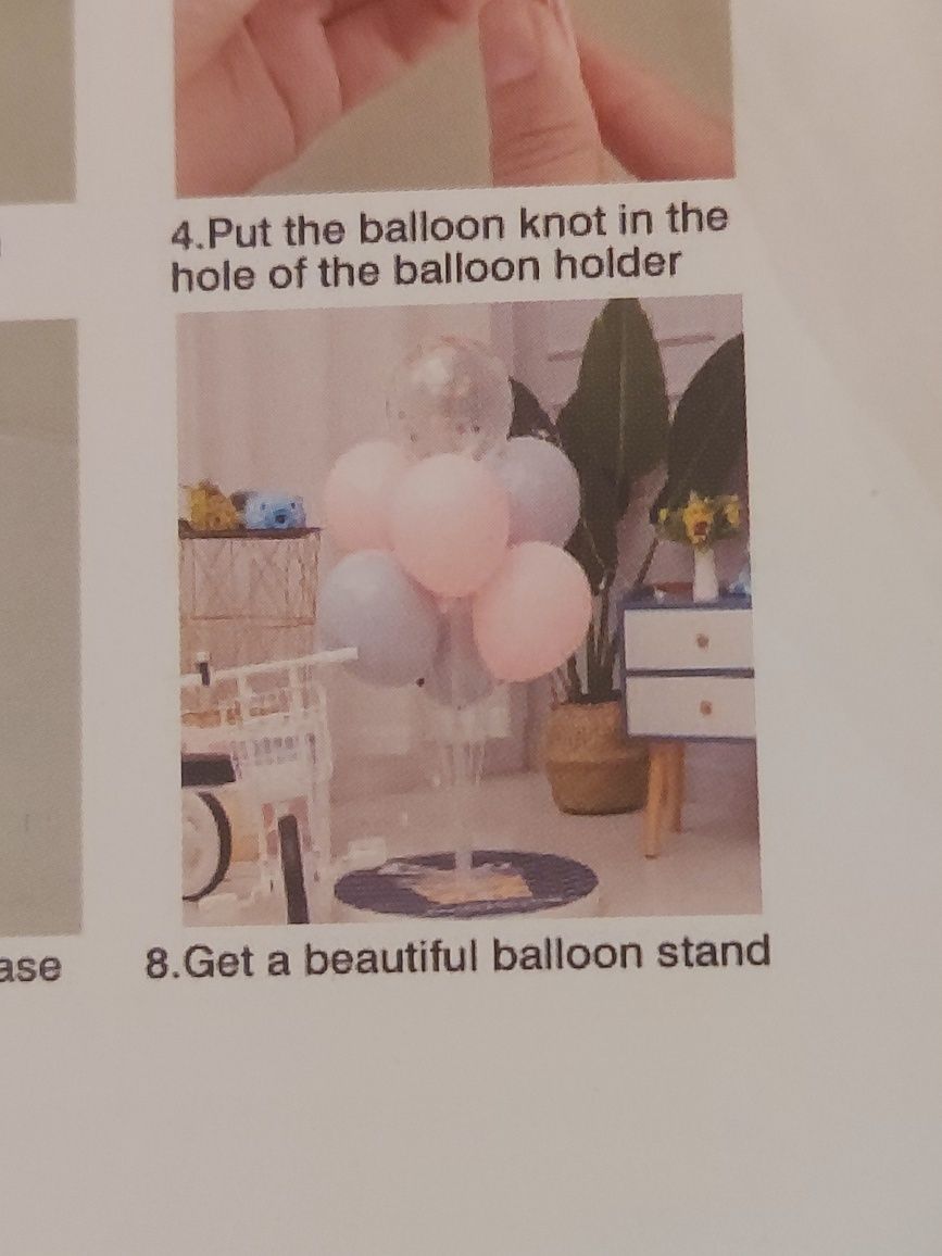 Zestaw stojaków na balony