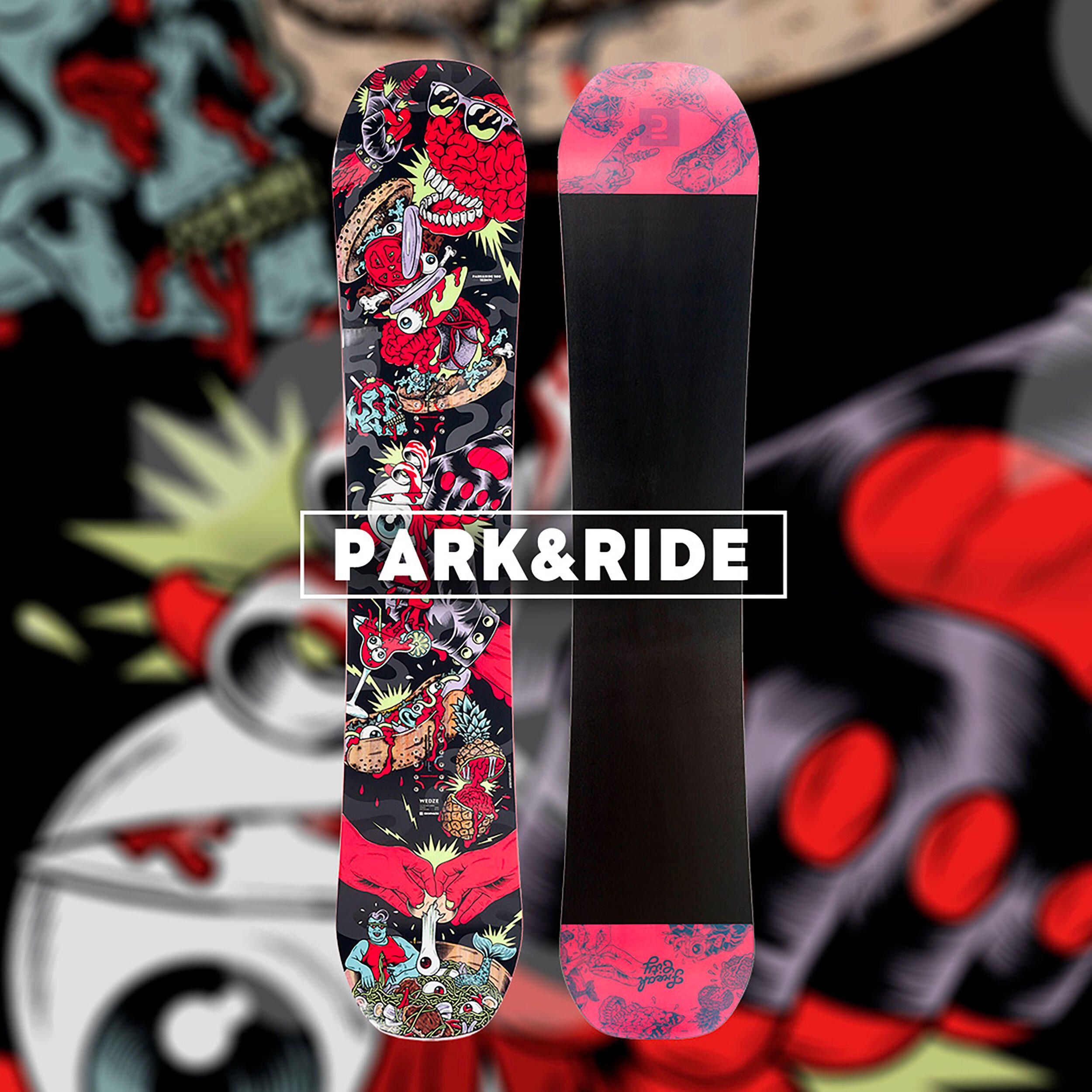 Prancha de Snowboard All Mountain/Freestyle Homem e Mulher