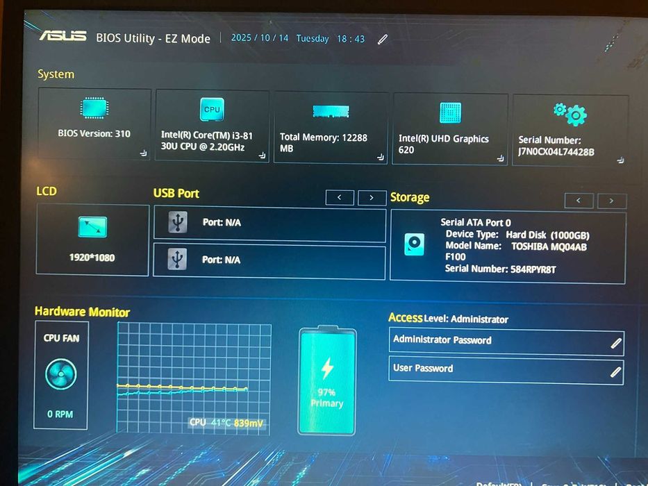 Laptop Asus Vivobook F510U czerowny
