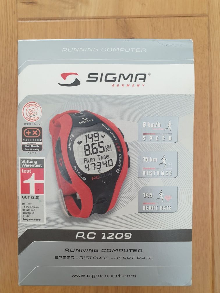 Pulsometr zegarek SIGMA RC 1209 dla biegaczy