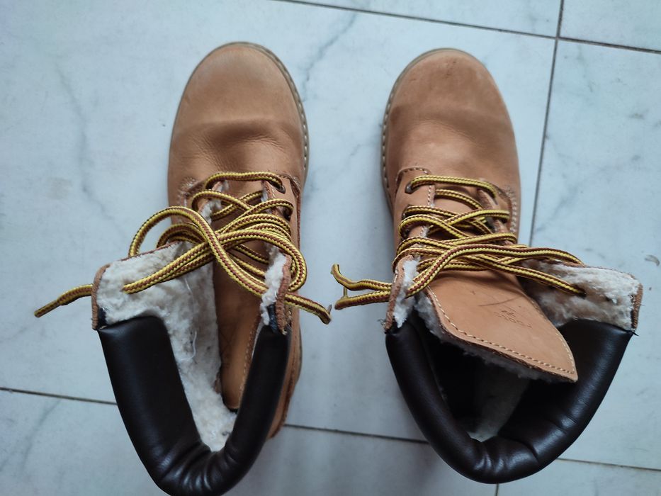 Roots original beżowe timberki  buty trapery r.35