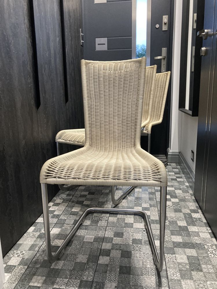 Krzesła z wikliny Teca B25 Design vintage loft