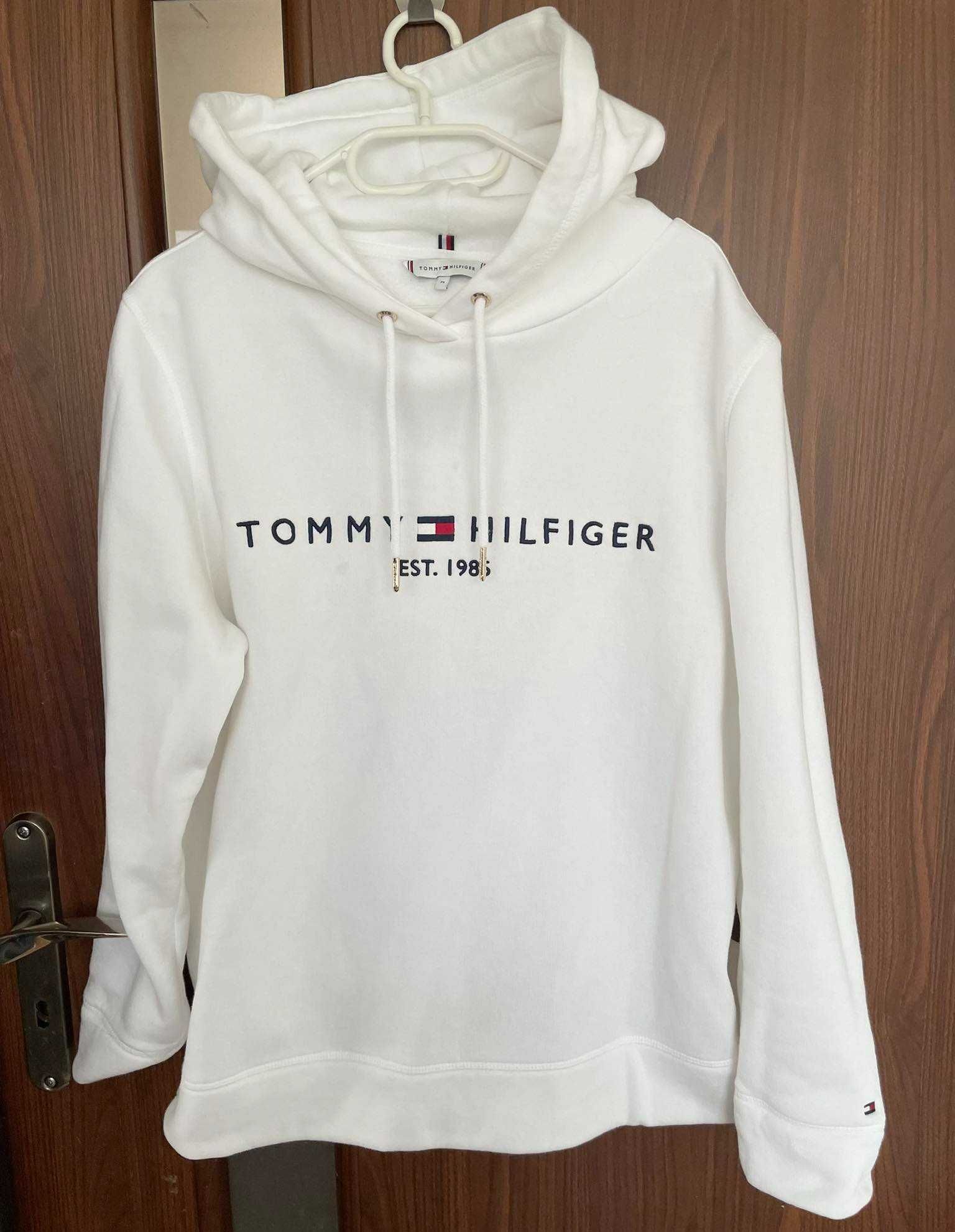 Tommy Hilfiger Bluza biała z kapturem 38 m l