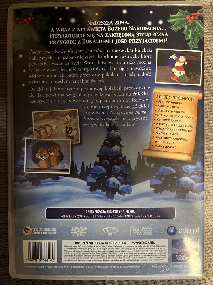 Świąteczne Skarby Kaczora Donalda dvd Disney UNIKAT