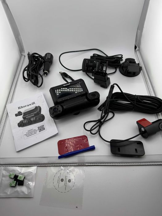 Kamera samochodowa przód tył rhorawill 360 wideorejstrator