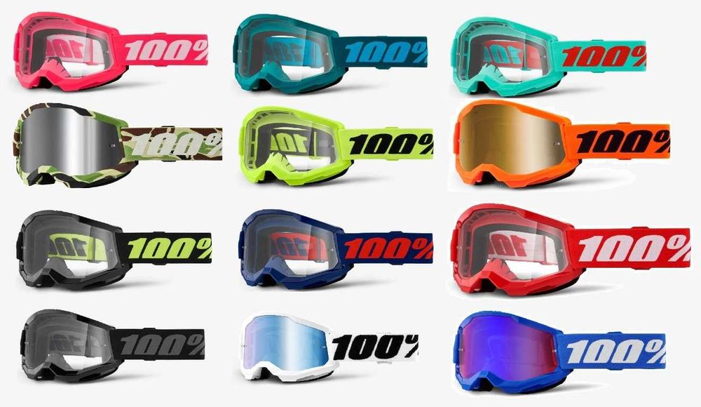 Gogle 100% strata 2 na cross,enduro,MX,quad, KTM,Yamaha, Honda,MORO
