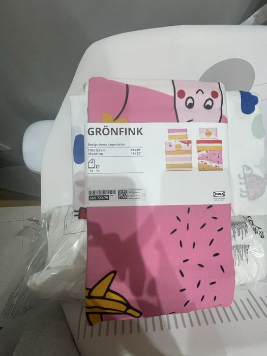 IKEA Gulliver berço, colchao, almofada, protetores, edredon, lençois