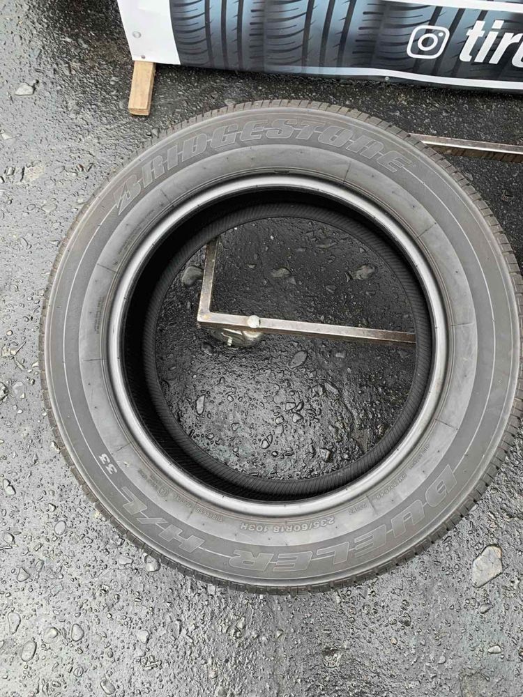 Шини 235/60 R18 Bridgestone 2022/2019  рік 7/6,5 мм 235 60 18