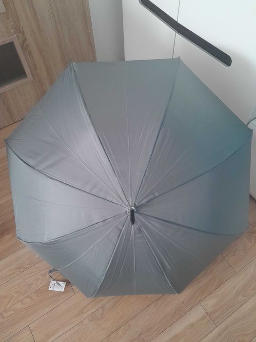 Nowy Parasol Szary, Półautomatyczny_ Windproof_Umbrella_rozm. XL