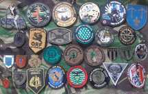 Crachas e emblemas militares