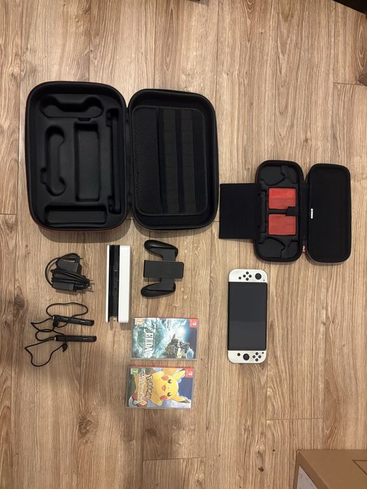 Nintendo switch oled 64gb + 2 gry