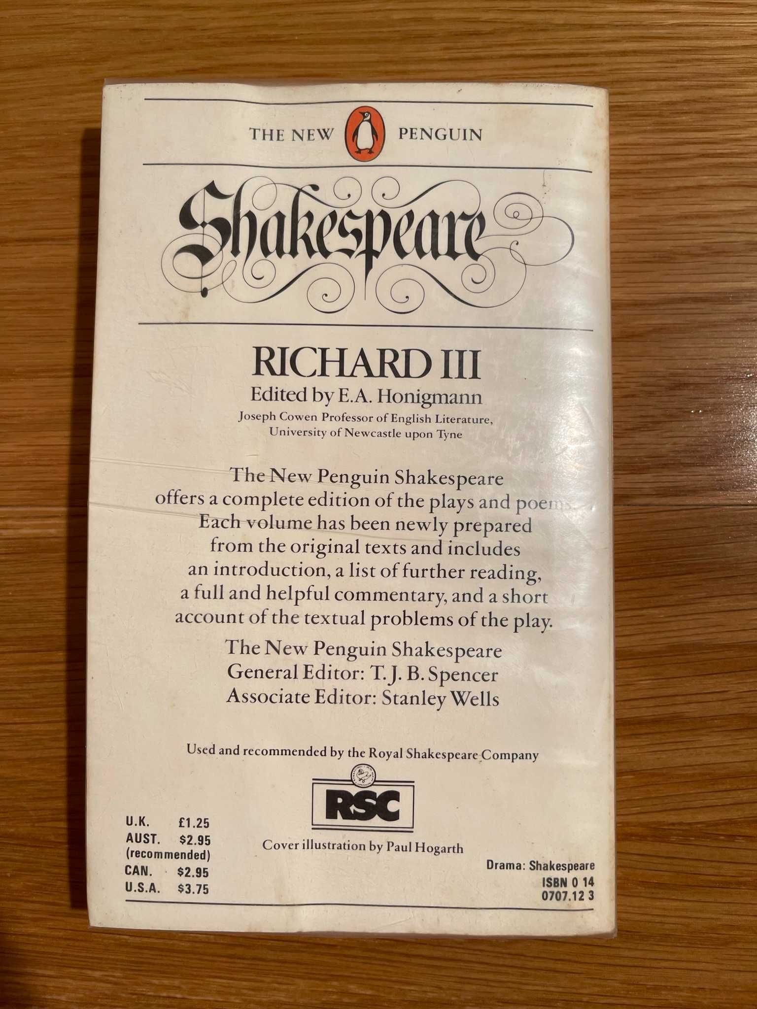 "Richard III", de William Shakespeare