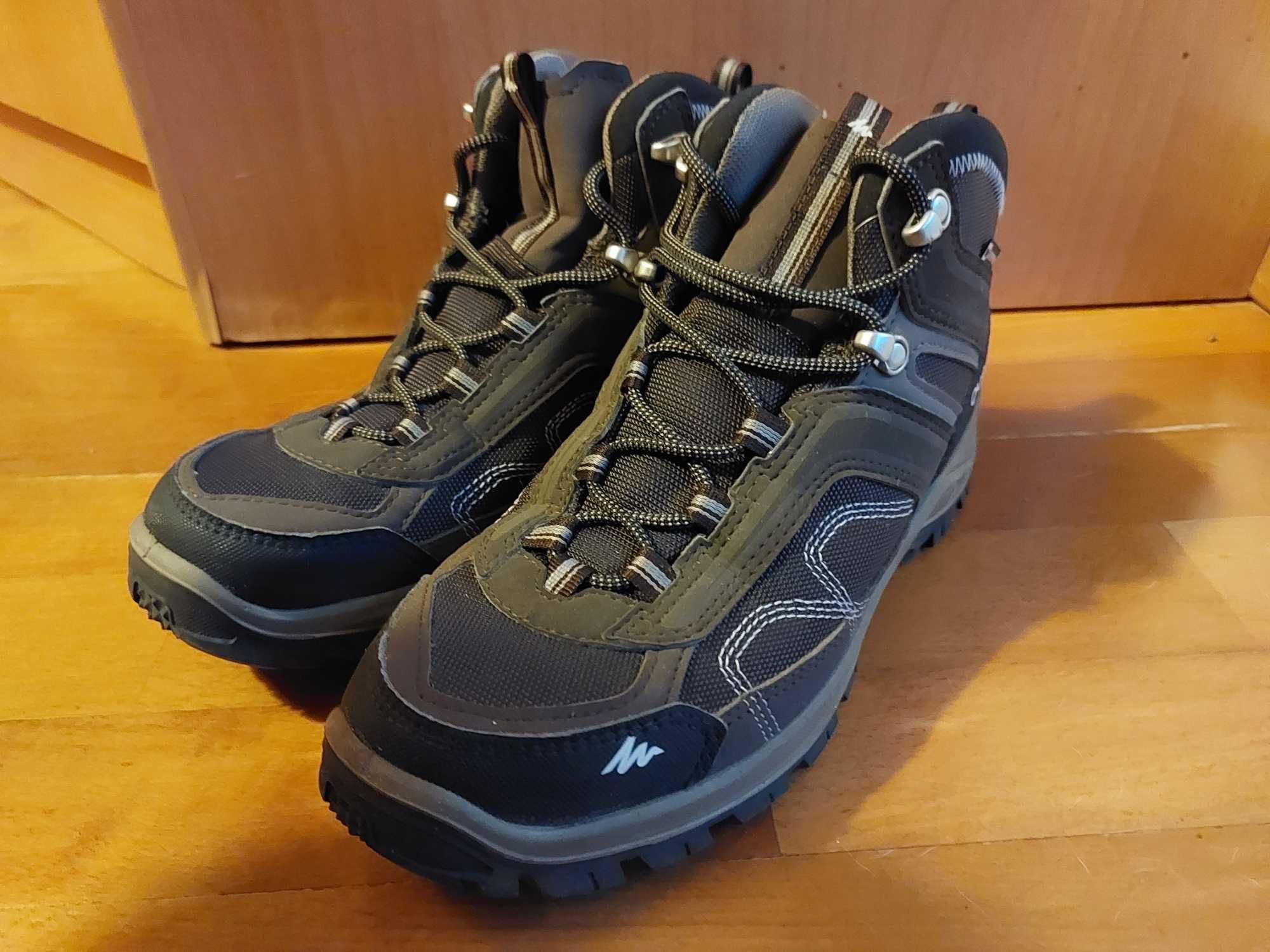 Ténis Botas Quechua Waterproof Hiking 41 Castanhas Escuras
