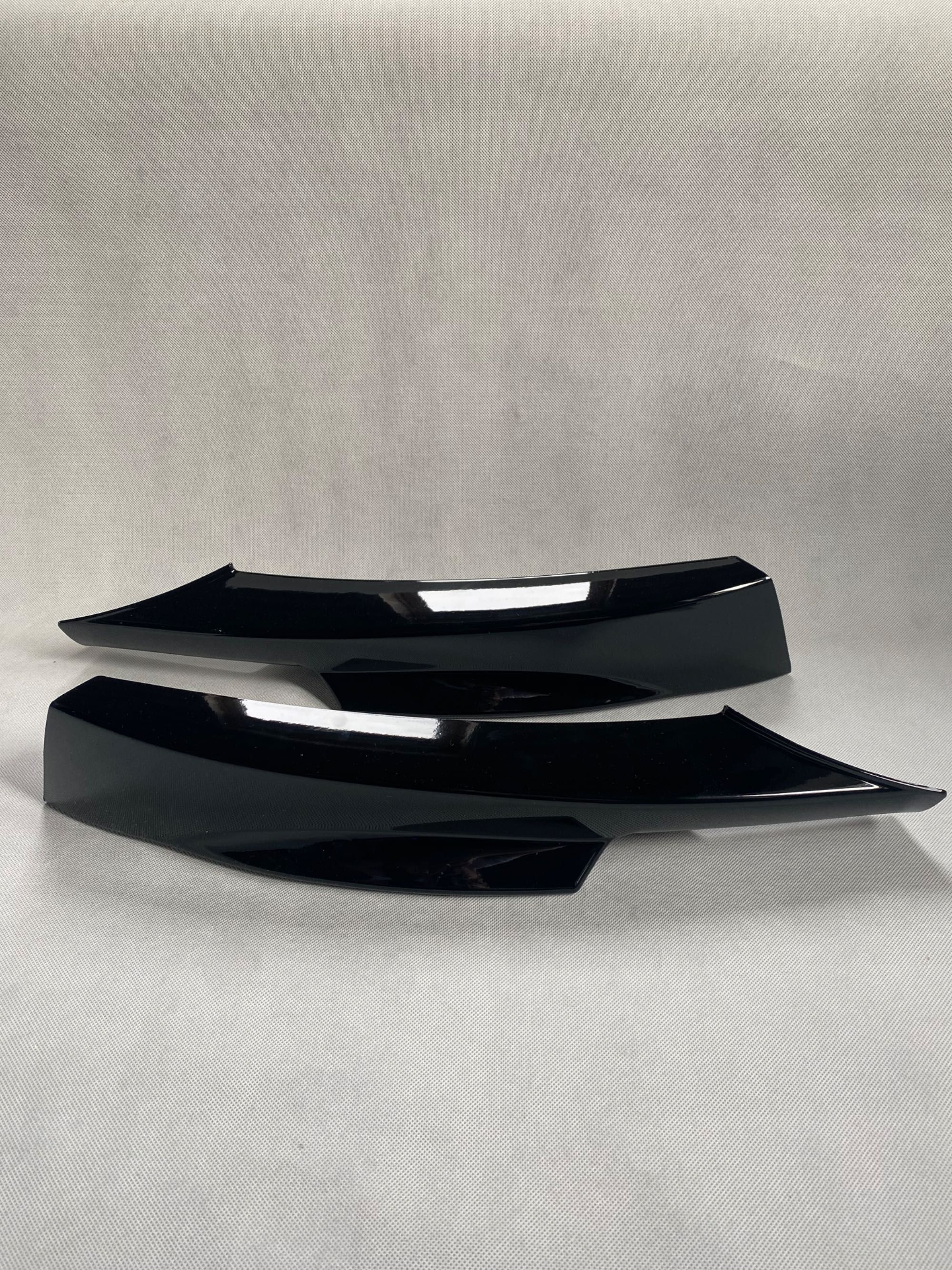 Splitterki Przód Flapsy BMW E90 E91 LCI CZARNY POŁYSK / CARBON