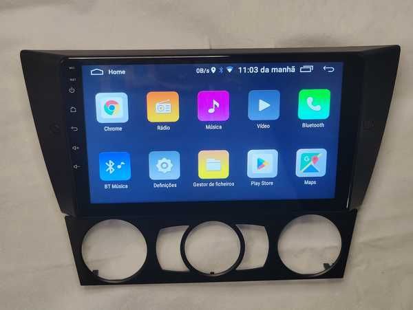 Rádio 2 DIN Android para BMW Serie 3 E90 E91 E92 E93 - Novo Garantia