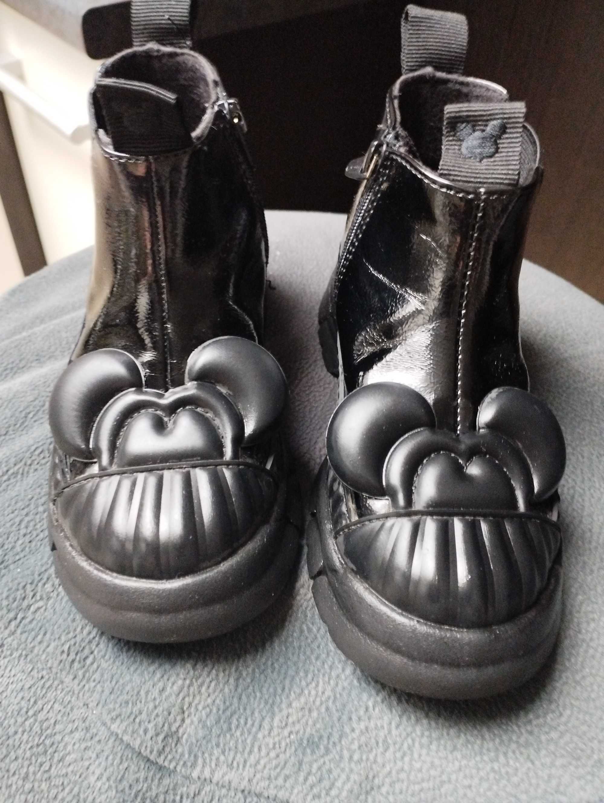 Buty, trzewiki dla dziewczynki ZARA MYSZKA MIKI roz. 25, wkładka 16 cm