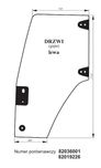 szyba drzwi New Holland TL 70, 80, 90, 100, ACX119i