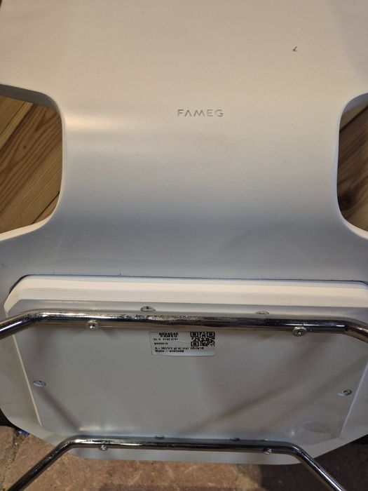 8x Krzesło nowoczesne FAMEG drewno+metal | Kuchnia | Biuro | Bistro