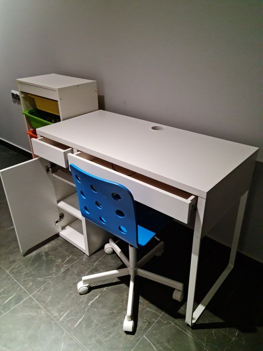 Biurko + krzesło + organizer IKEA – super stan!