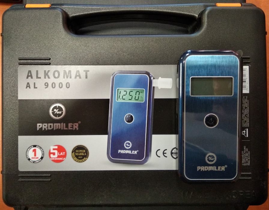 Elektrochemiczny Alkomat Promiler AL-9000 Katowice