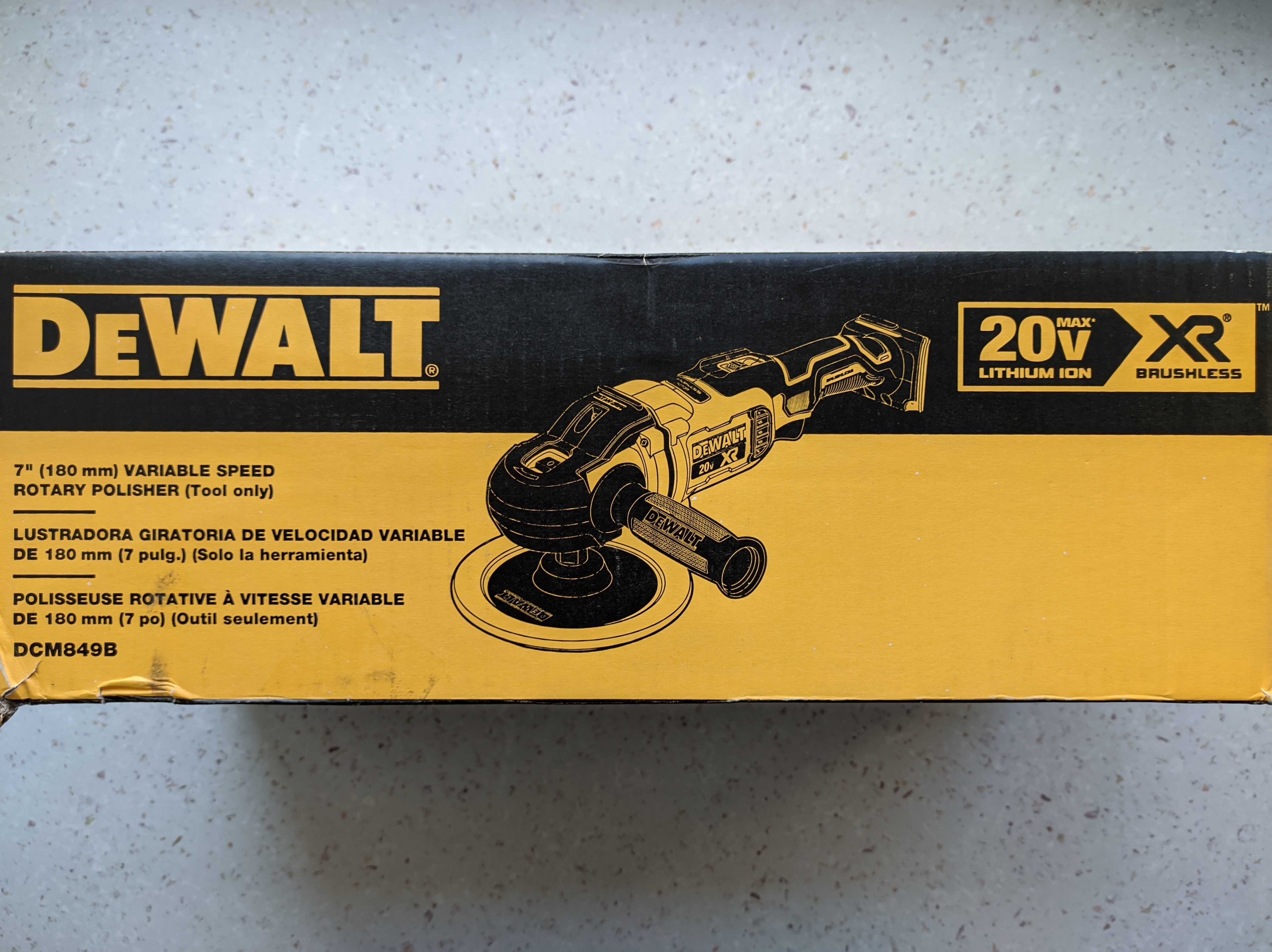Бесщеточная полировочная машина DeWalt DCM849B