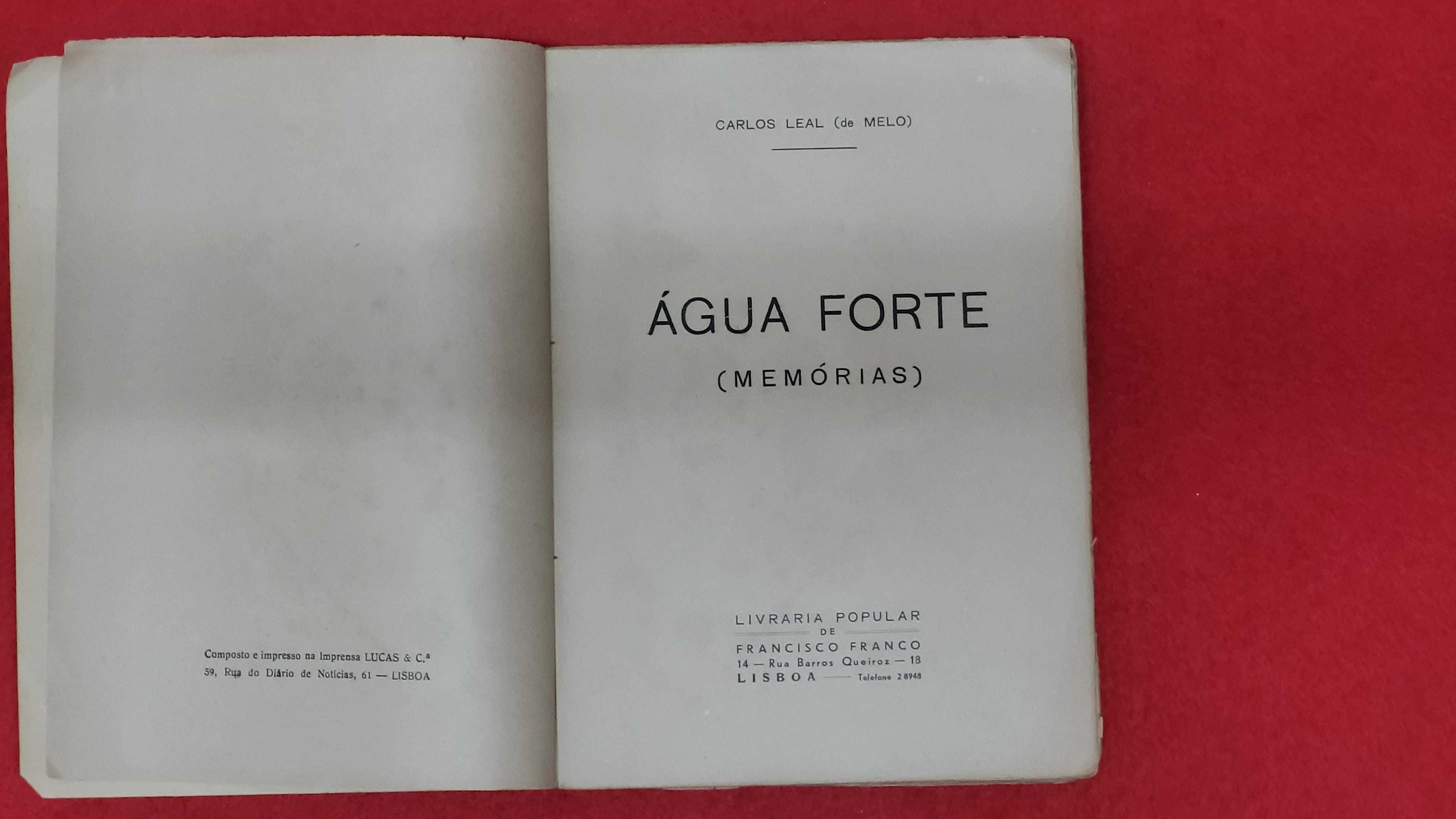 Água Forte- Carlos Leal