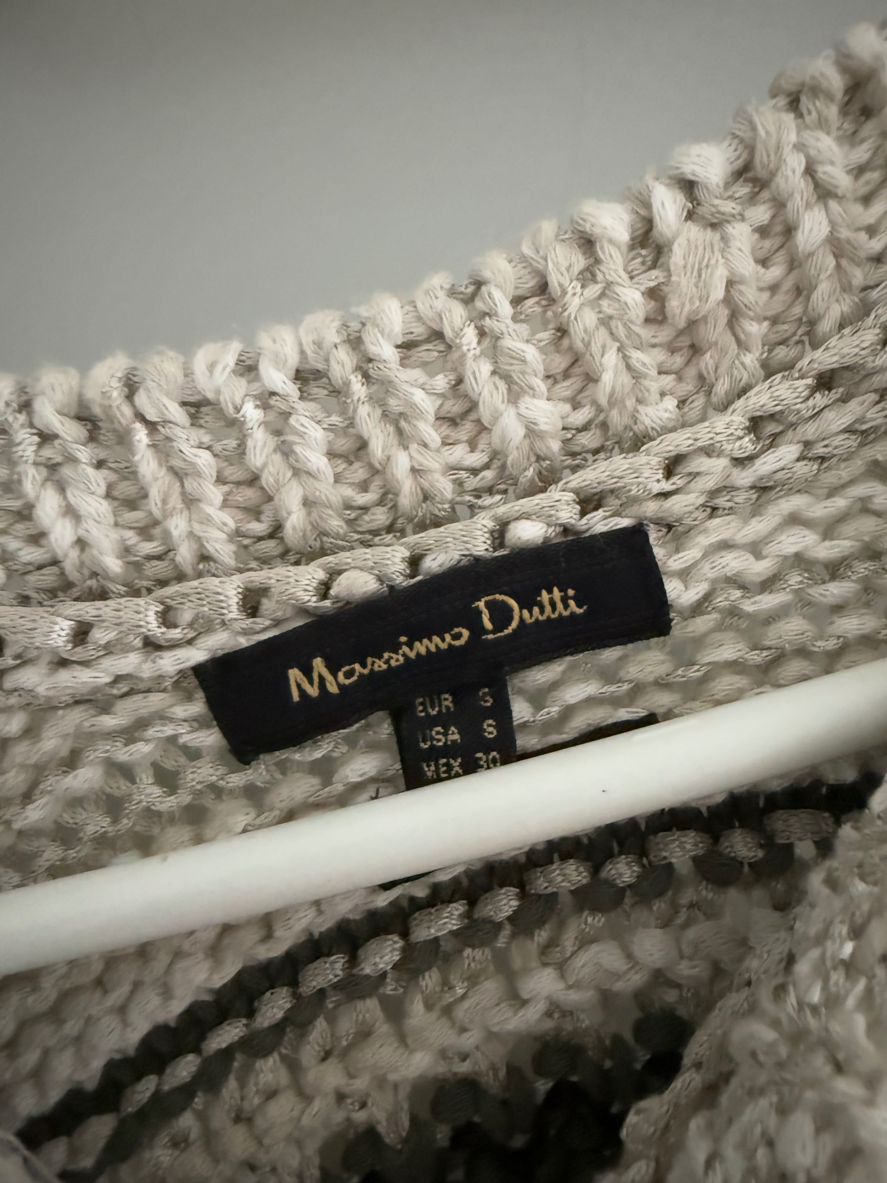 Bluzka Massimo Dutti halter paski s 36