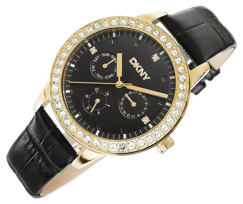 zegarek damski dkny parsons multi glitz dk1l055l0025 + box