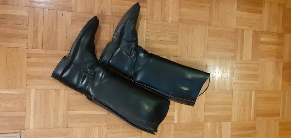 Buty jeżdzieckie skórzane czarne nr42