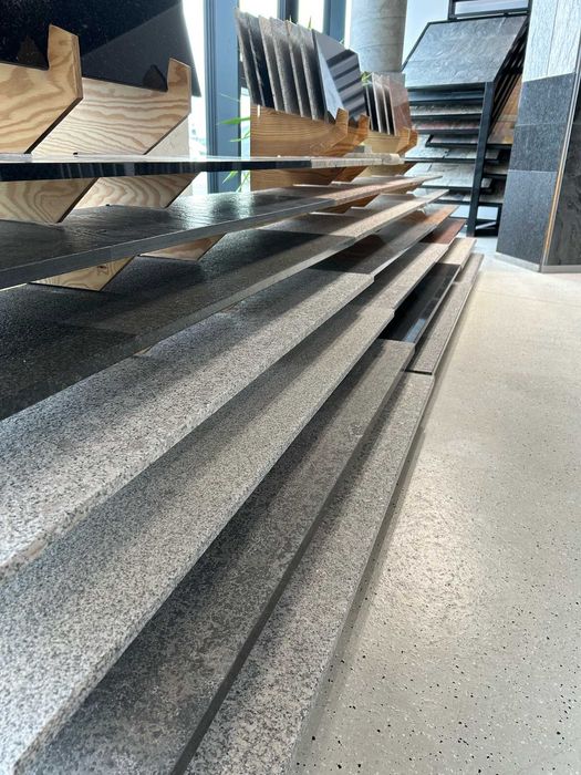 Granit na Taras, Ogród, Brązowy, Stopnica Granitowa, Płomieniowana.