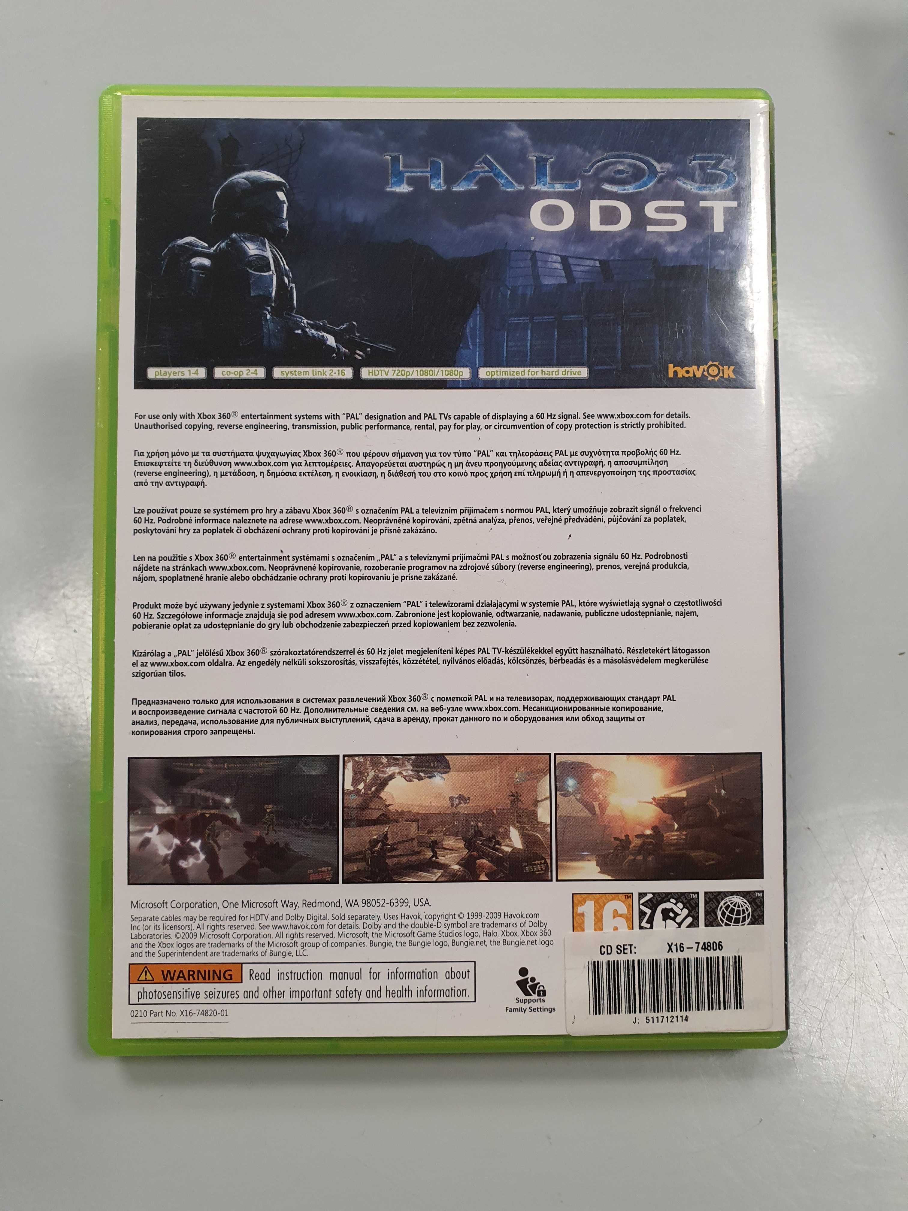 Gra Halo 3: Odst X360 Xbox