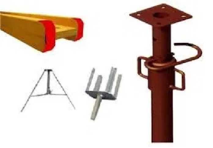 Wynajem szalunków stropowych, stemple, trójnogi, dźwigary