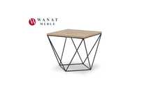 Ława Dąb Naturalny Podstawa Stal Czarna LOFT