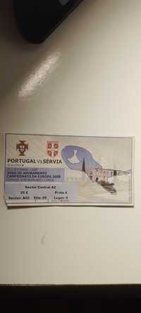 Bilhete Portugal X Sérvia