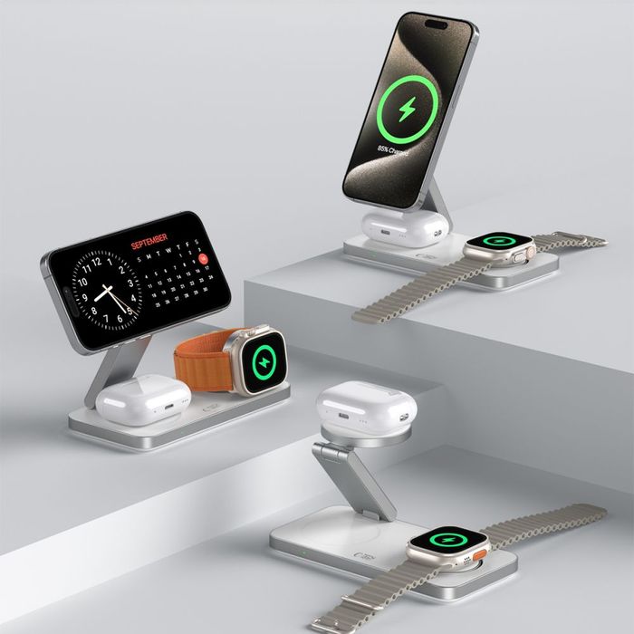 Ładowarka Bezprzewodowa 3w1 MagSafe DO iPhone Apple Watch AirP