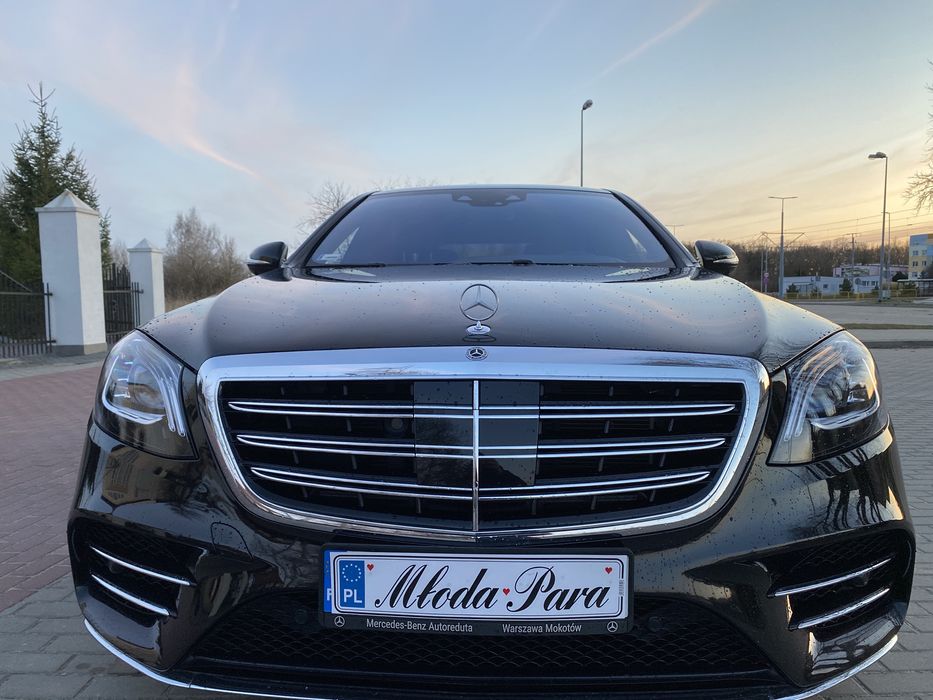Auto do ślubu Mercedes S klasa long AMG pakiet
