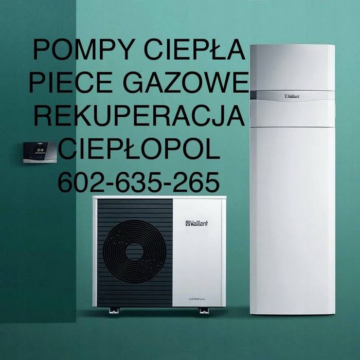 Ogrzewanie rekuperacja pompa ciepła serwis kotłów hydraulik bydgoszcz