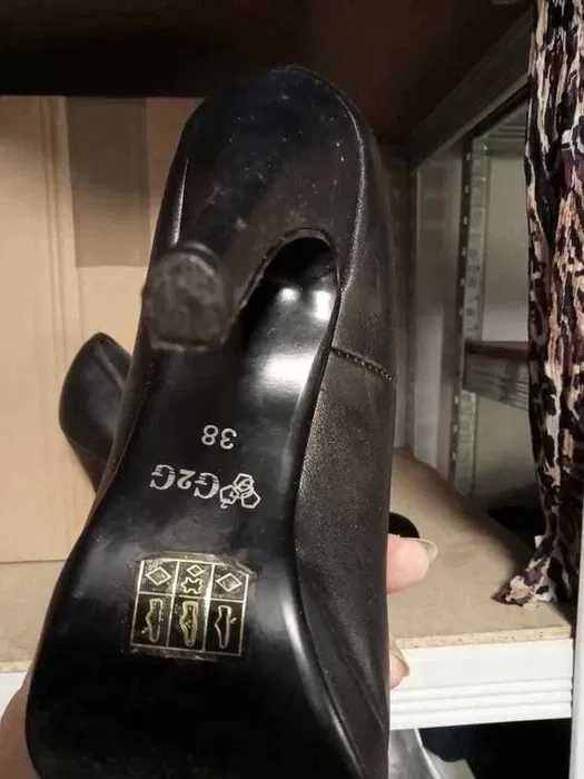 buty szpilki skórzane rozm 38