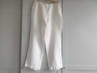 Lniane białe spodnie 100% len Mayerline 42 44 premium