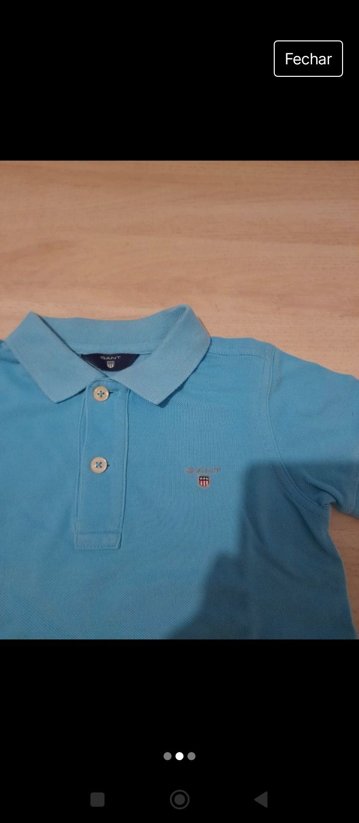 Polo Gant Tamanho 3 Anos