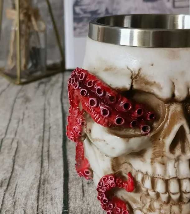 Caneca Caveira com Tentáculos